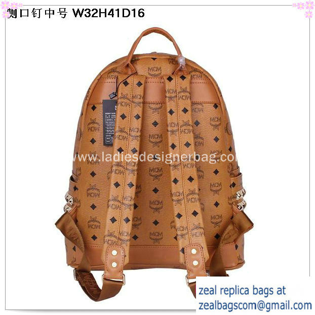 High Quality Replica MCM Medium Stark Backpack MC2446 Wheat - Click Image to Close